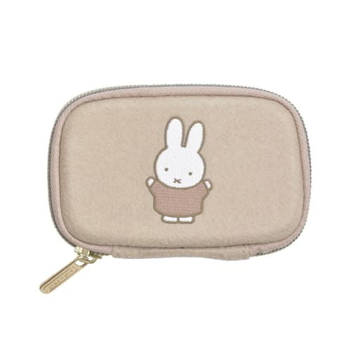 ミッフィー カード入れ PUPU FELT ププフェルト カードケース ベージュ ディックブルーナ ピージーデザイン 小銭入れ 絵本