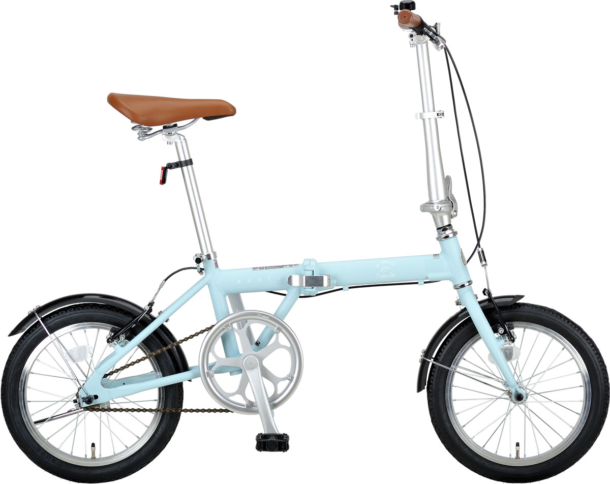 キャプテンスタッグ 折りたたみ自転車 16インチ サックス YG-1212 CAPTAIN STAG モンテ AL-FDB161