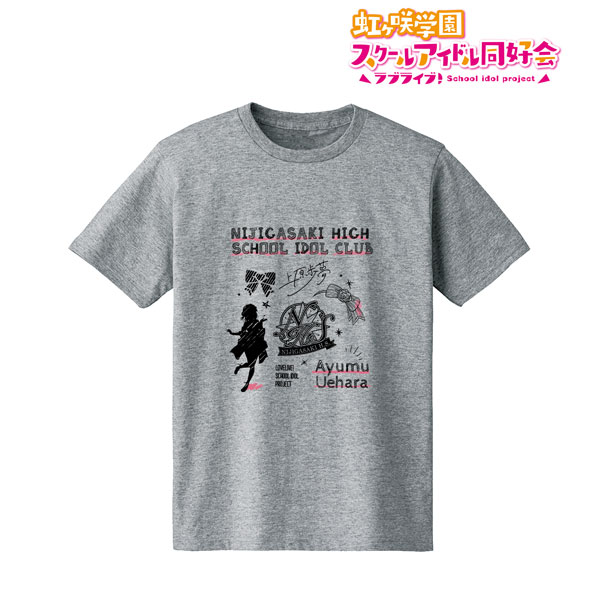 ラブライブ! 虹ヶ咲学園スクールアイドル同好会 上原歩夢 Ani-Sketch Tシャツ メンズ グッズ L