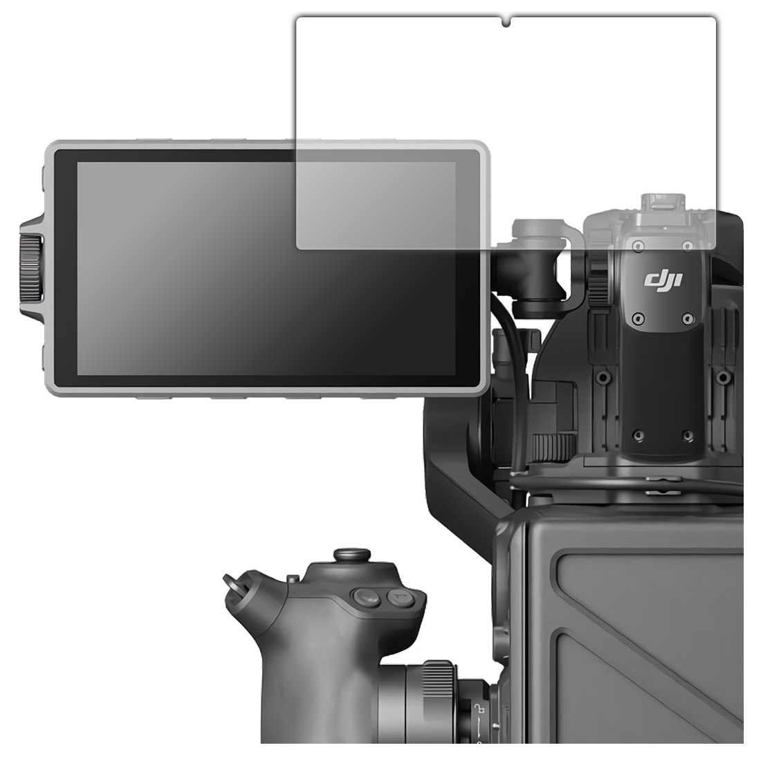 PDA工房 DJI Ronin 4D 高輝度メインモニター対応 衝撃吸収(反射低減) 保護 フィルム 耐衝撃 日本製 120PDA60269764