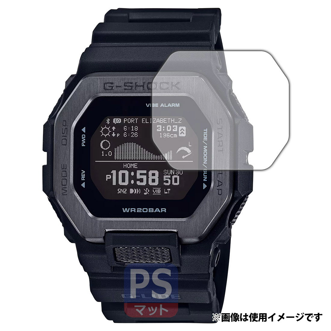 PDA工房 G-SHOCK GBX-100シリーズ 対応 PerfectShield 保護 フィルム 3枚入 反射低減 防指紋 日本製 120PDA60415629