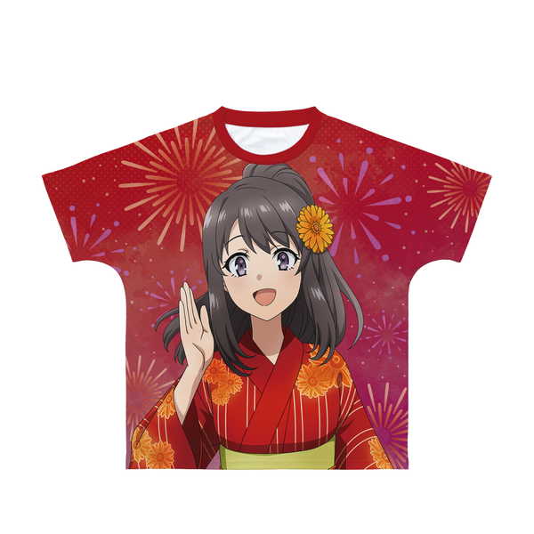 青春ブタ野郎はおでかけシスターの夢を見ない 広川卯月 浴衣ver. フルグラフィックTシャツ ユニセックス XS アルマビアンカ