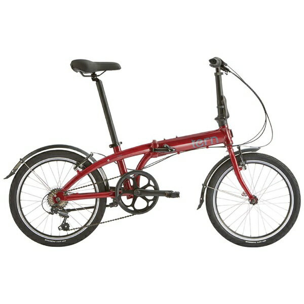 TERN｜ターン 折りたたみ自転車 Link A7 リンク レッド×シルバー LIA7RD00 外装7段 /20インチ