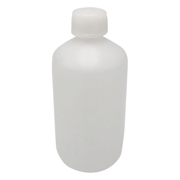 ニッコー 標準規格瓶 丸型細口 ナチュラル 300mL