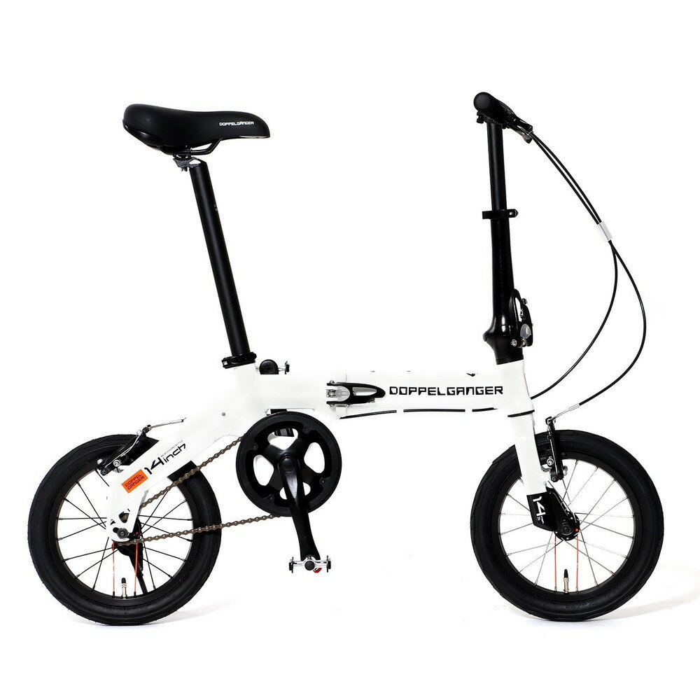 DOPPEL GANGER｜ドッペルギャンガー 14型 折りたたみ自転車 HaKoVelo ホワイト 140-WH