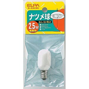朝日電器 ELPA G-5H-W セツデンナツメキュウ ナツメ球 節電ナツメ球 エルパ ホワイト 電球 生活用品