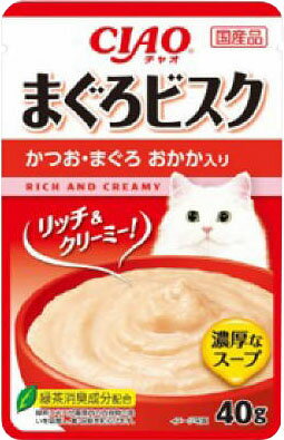 CIAO ビスク かつお・まぐろ ほたて味 40g