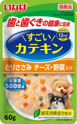いなば すごいカテキンパウチ とりささみ チーズ・野菜入り 60g