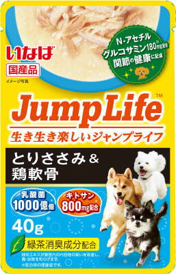 いなば Jump Life パウチ とりささみ&鶏軟骨 40g