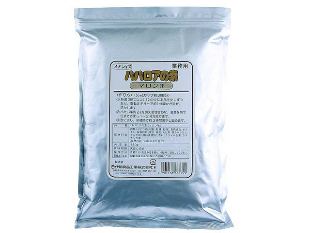 伊那 ババロアの素 マロン味 ソース無 750g