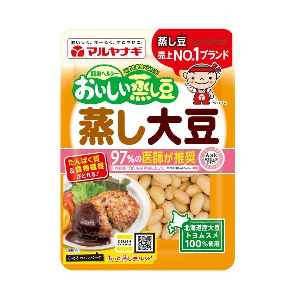 マルヤナギ おいしい蒸し豆 蒸し大豆 90g