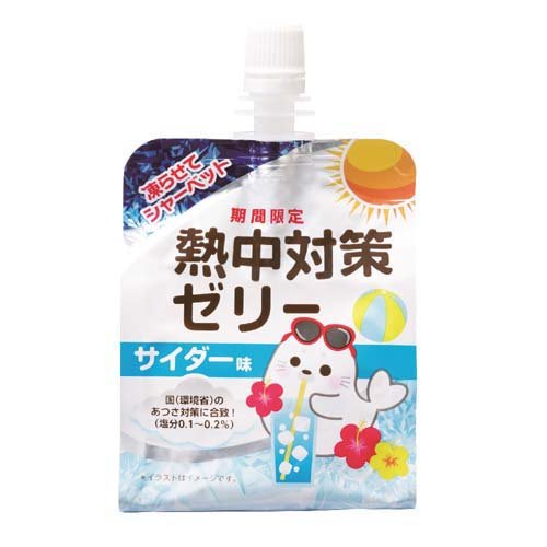 赤穂化成 熱中対策ゼリー サイダー味 1ケース