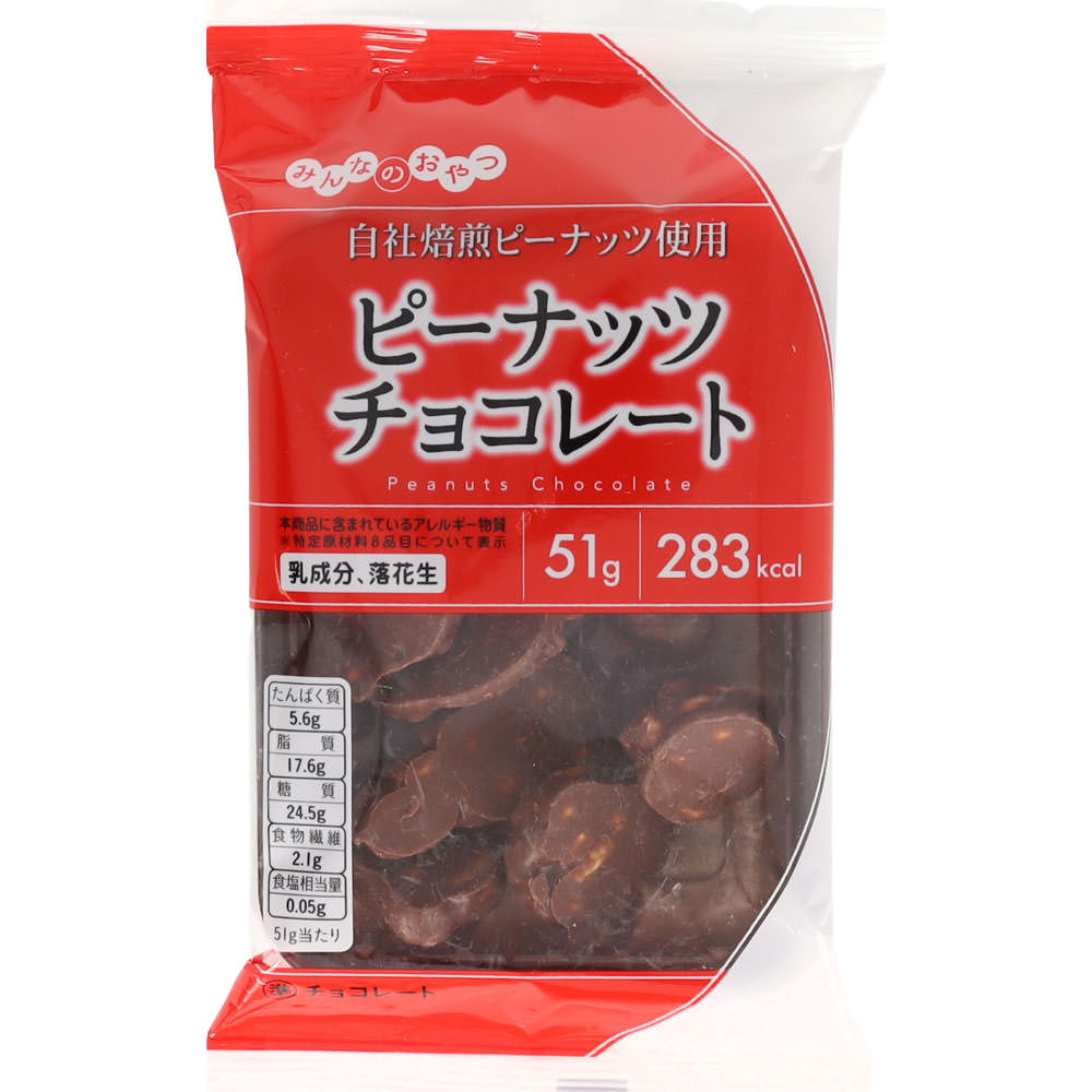 でん六 みんなのおやつ ピーナッツチョコレート 51g