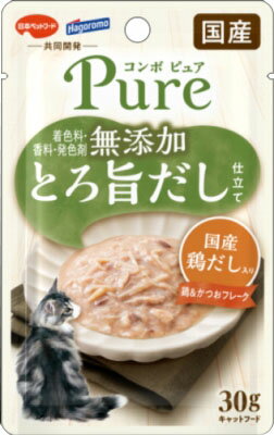 コンボ ピュア キャット パウチ 鶏&かつお・国産鶏だし入り 30g