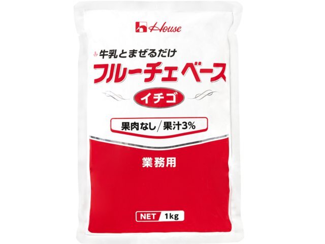 ハウス食品 １ＫＧフルーチエベース＜イチゴ＞