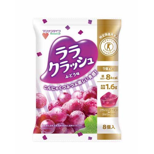 蒟蒻畑 ララクラッシュ ぶどう味(8個入*12袋)