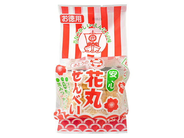 佐藤製菓 お徳用 花丸せんべい 64g