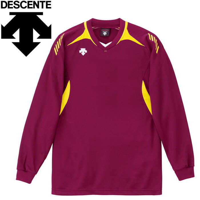 デサント バレーボール 長袖ゲームシャツ メンズ レディース DSS-4912-EYL