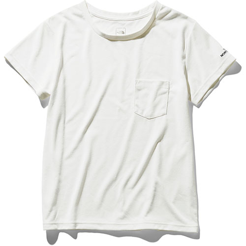 ノースフェイス THE NORTH FACE レディース ショートスリーブポケットティー S/S Pocket Tee ホワイト NTW31935 W