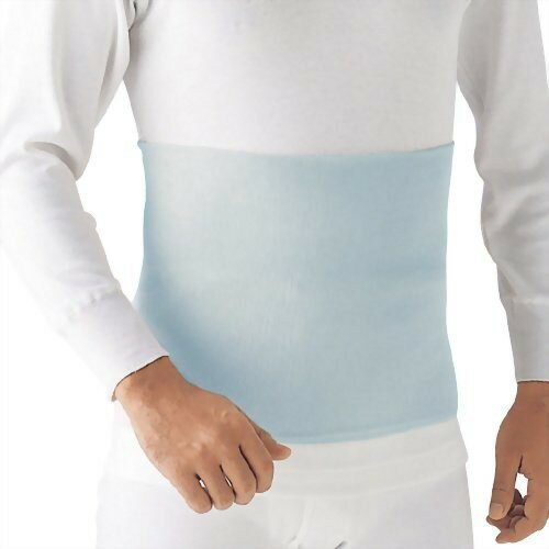 愛情腹巻 男女共用(遠赤外線加工・綿たっぷり) H1100A サックス L(1枚入)