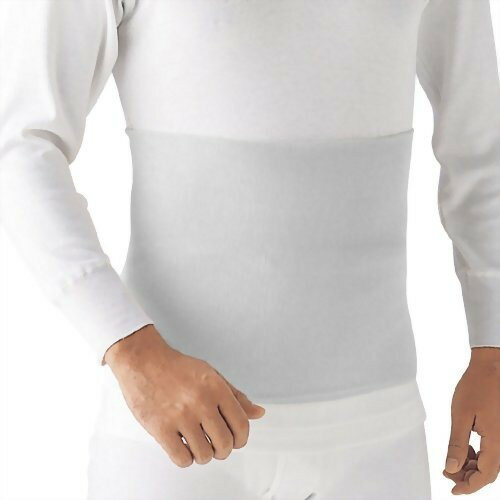 愛情腹巻 男女共用(遠赤外線加工・綿たっぷり) H1100A ホワイトモク L(1枚入)