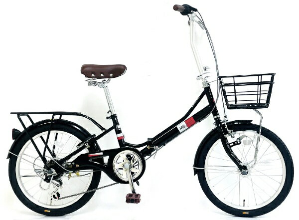 サイモト自転車｜SAIMOTO 20型 折りたたみ自転車 ミラート 外装6段変速/ブラック FDBMW206BAPSHDE2023年モデル