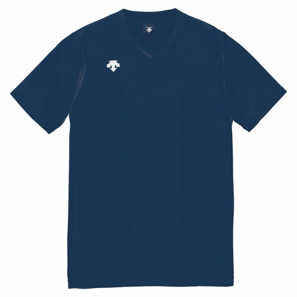 デサント(DESCENTE) V首半袖  シャツ(ユニセックス) DSS-4321 DSS4321 ネイビー SS