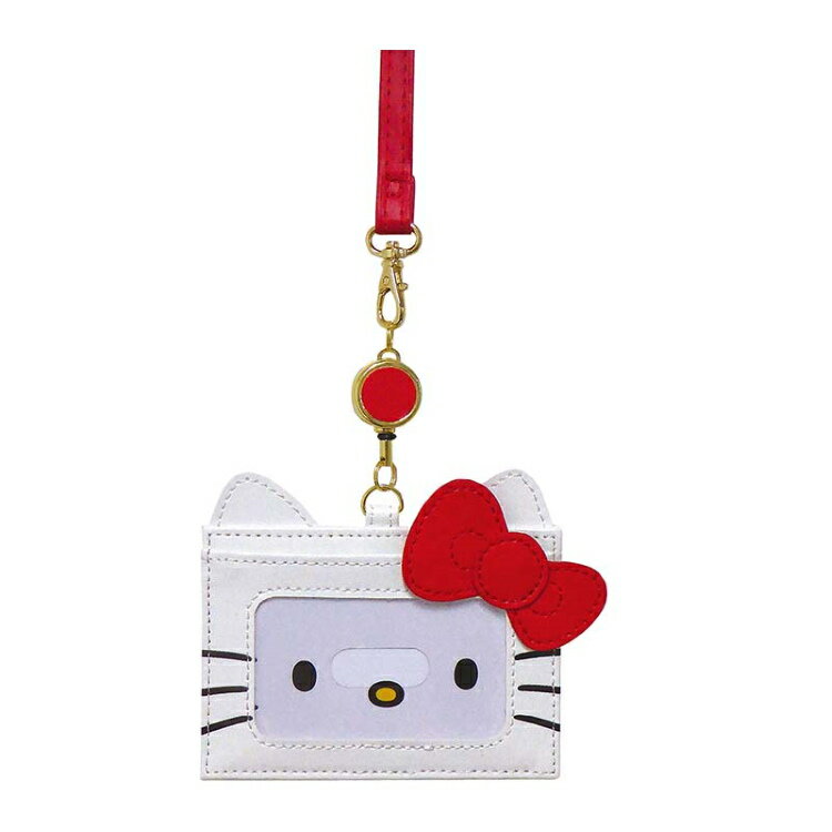 ICカードケース ネックストラップ付き のびる カードケース ハローキティ 2020AW サンリオ ケイカンパニー 社員証ケース