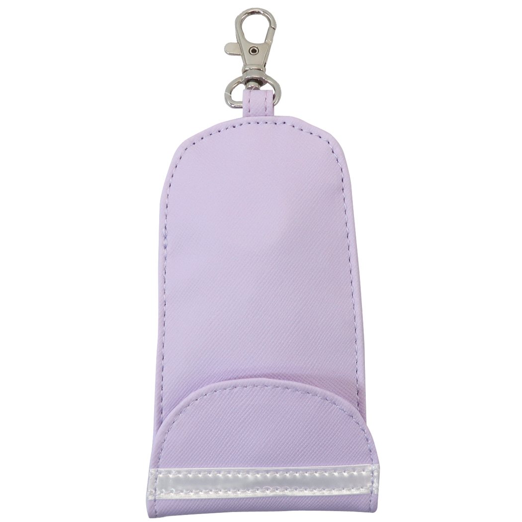 リール付き キーケース 伸びる 鍵カバー パープル 新学期 クラックス かわいい 女の子向け グッズ 男の子 ギフト