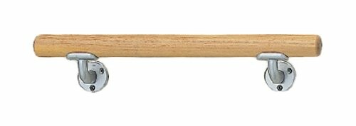 シロクマ BR-500 ミニ手摺L受600ミリシルバー/ライトオーク