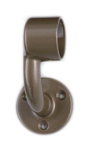 シロクマ ABR-102L-35-AB ステン A形ブラケットL止 左 35φ アンバー