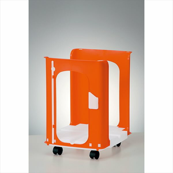 石丸合成樹脂 からふるしんぶん楽っく プラス キャスター付 オレンジ 2509110