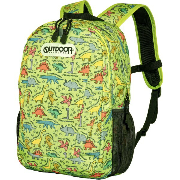 OUTDOOR PRODUCTS｜アウトドアプロダクツ カジュアルリュック デイパック キッズ 12L 軽量 370g A4 グリーン ODP-0022-GR