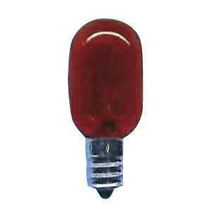 旭光電機 アサヒ ナツメ球透明カラー5Wレッド T20E12110V5WCR