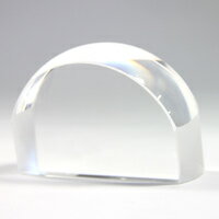 ペーパーウェイトルーペ 中 文鎮 角型 1881 クリスタルガラス