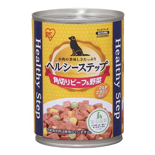 アイリスオーヤマ ヘルシーステップ 角切りビーフ&野菜 430g