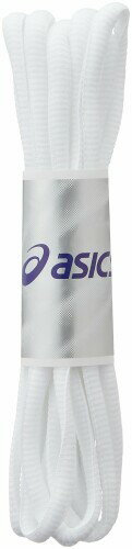 ASICS アシックス オーバルシューレース TXX115 ホワイト 01 サイズ：120