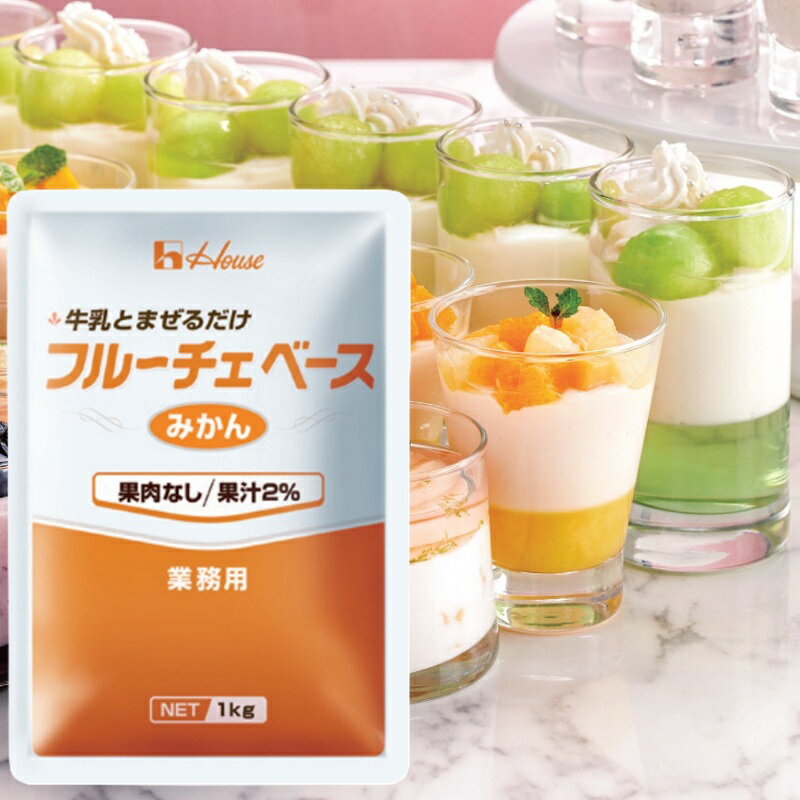 ハウスギャバン １ｋｇフルーチェベース＜みかん＞