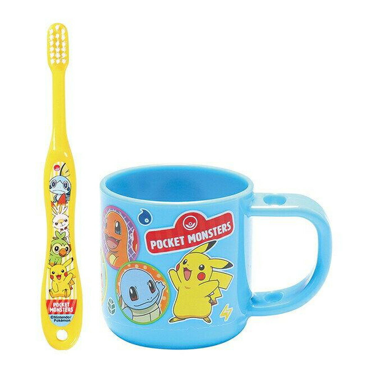 スケーター スタンド付コップ&歯ブラシセット ポケットモンスター/ポケモン2021／KTB5_537813
