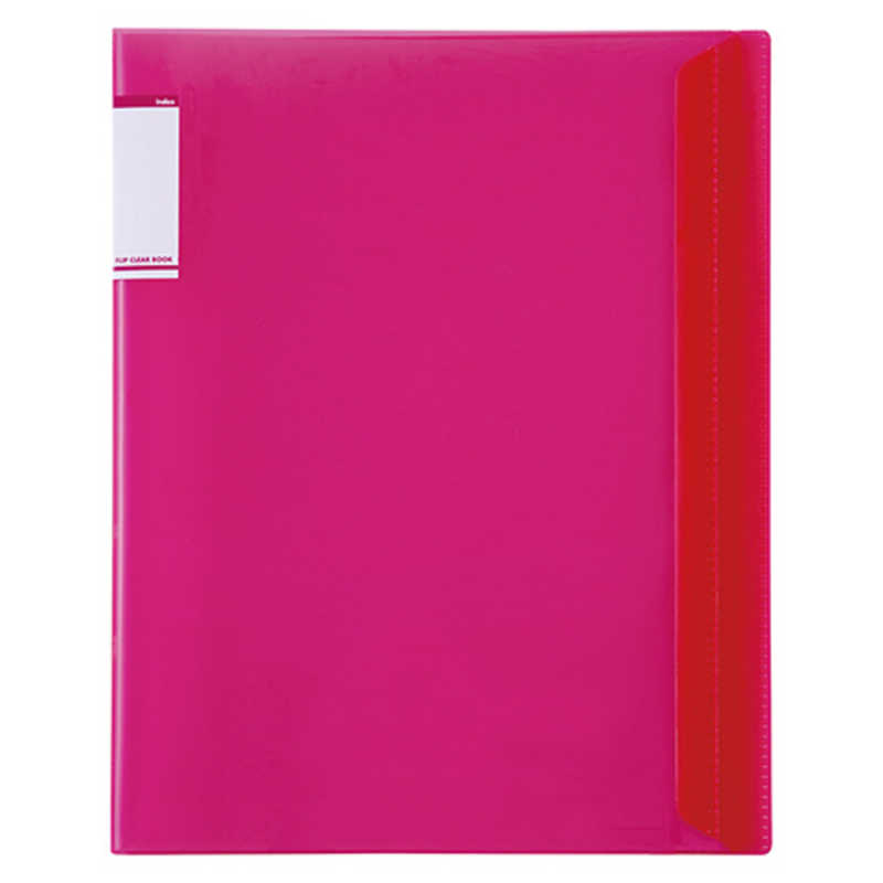 セキセイ ACT-5910 アクティフV フリップクリヤブック A4-S 10ポケット ローズ
