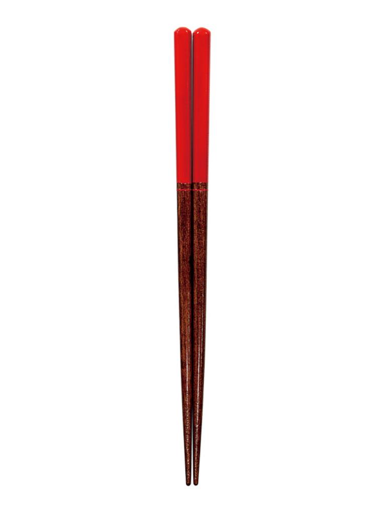 箸 塗箸 21cm 食洗機対応 レッド 100均一 100均