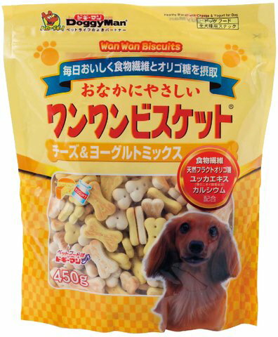 おなかにやさしいワンワンビスケット チーズ&ヨーグルト 450g