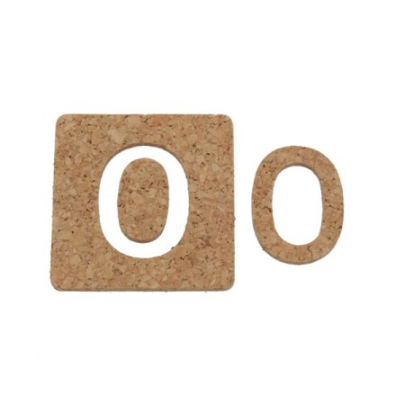 光 Hikari コルク抜文字 数0 45x3mm