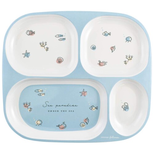 大西賢製販 nenne-futurum メラミンプレート Sea BL YUE-1101 1683605