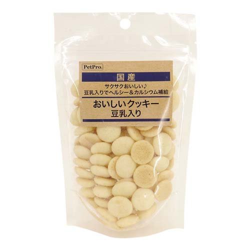 ペットプロ 国産おやつ おいしいクッキー 豆乳入り(65g)