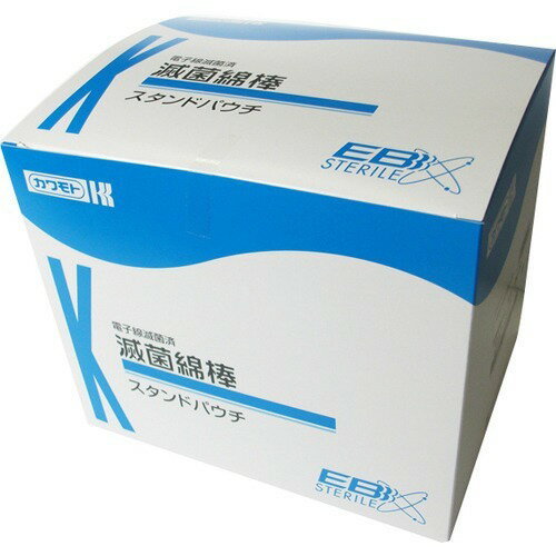 カワモト 滅菌綿棒 #104 スタンドパウチタイプ(1本入*125袋入)