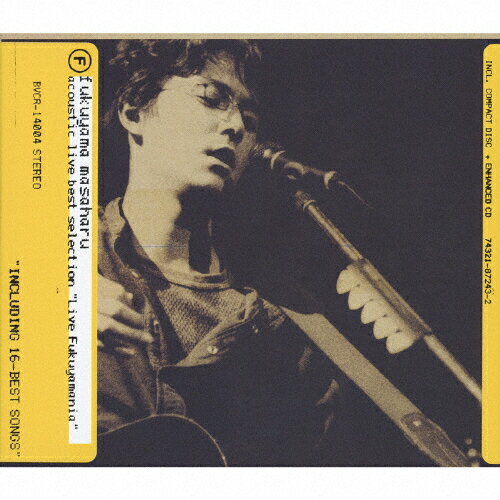 fukuyama　masaharu　acoustic　live　best　selection“Live　Fukuyamania”/ＣＤ/BVCR-14004