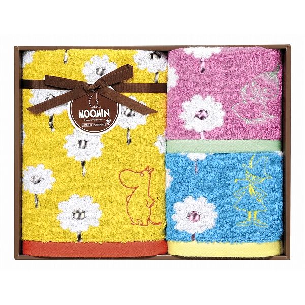 お花畑とムーミンシリーズ フェイス1P・ウォッシュタオル2P MM-9324