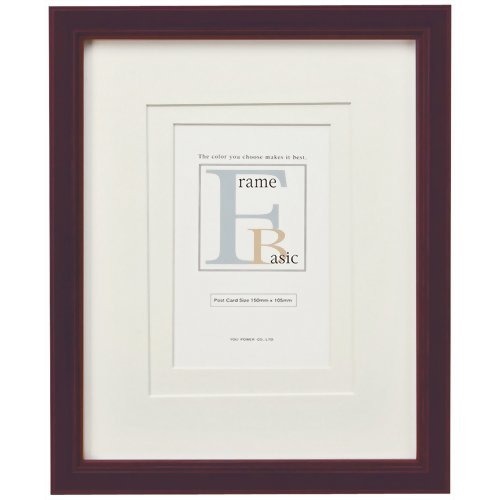 ユーパワー Basic Frame ベーシックフレーム インチサイズ/ダブルマット付 ダークブラウン BS-01527(1コ入)