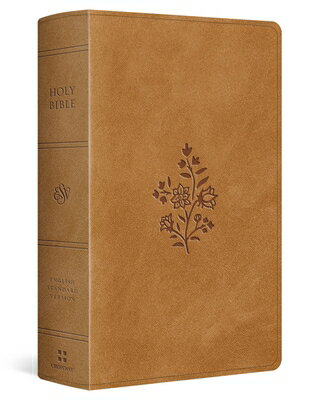 ESV Large Print Personal Size Bible, Red Letter (Trutone, Nubuck Caramel, Wildflower Design)/CROSSWAY BOOKS/Esv Bibles